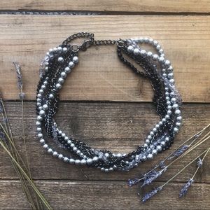 Luxury Multi Layer String Twist Faux Pearl Choker